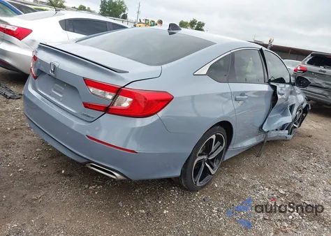 2022 Honda Accord Sport из США, поврежденный, VIN 1HGCV1F3XNA106450